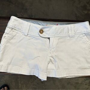 Red Camel White High-Waist Women's Shorts